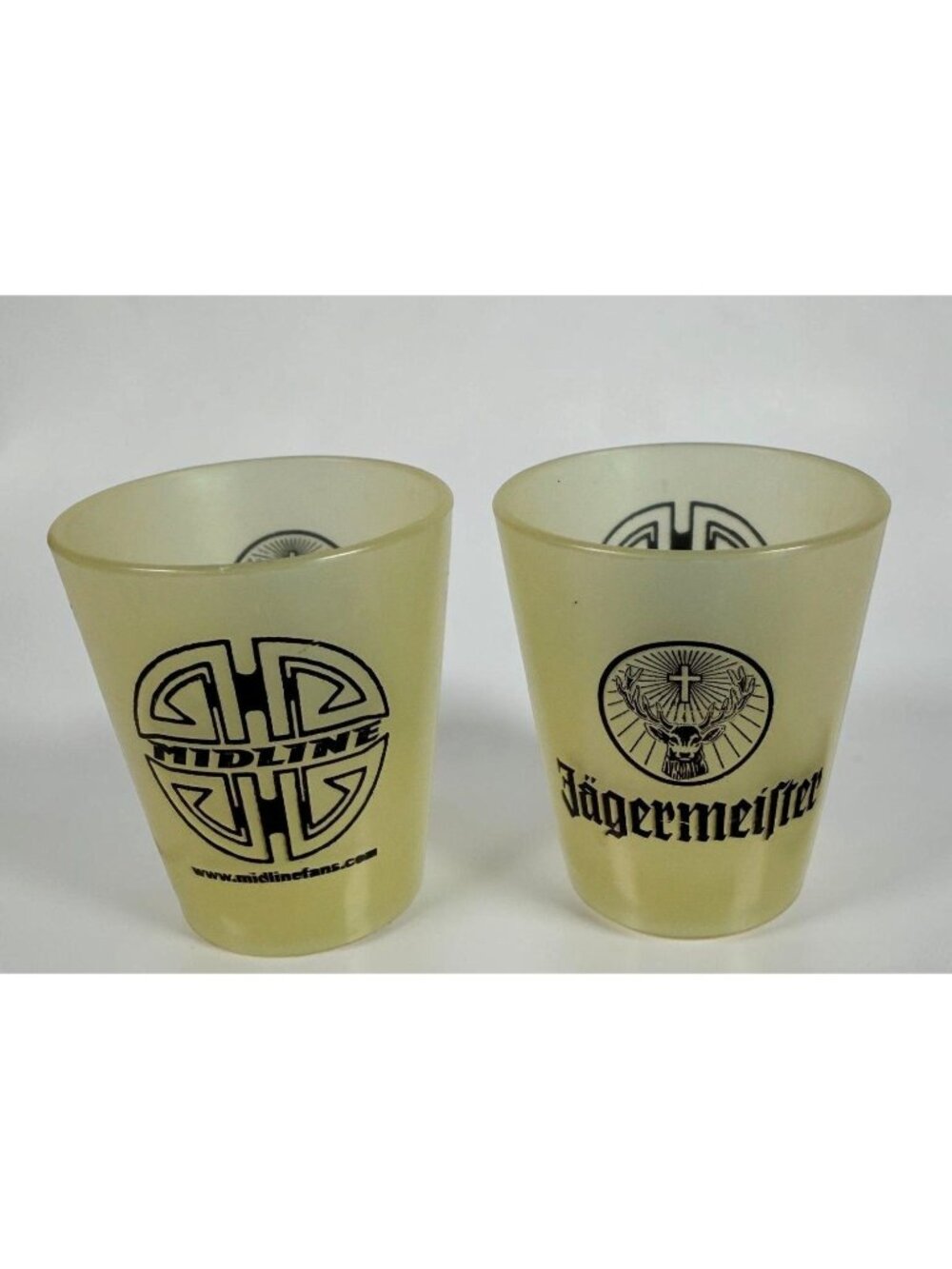 Jagermeister Shot Glass Set Midline Idaho Indie Hard Rock Band Promo Plastic